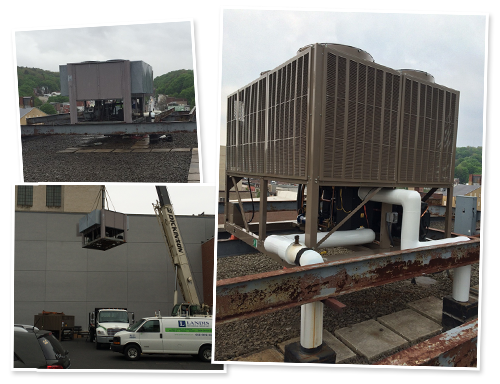 Replacing an air cooled chiller for M&T Bank